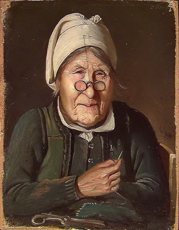 Ritratto di una vecchia contadina - National Museum of Art, Architecture and Design